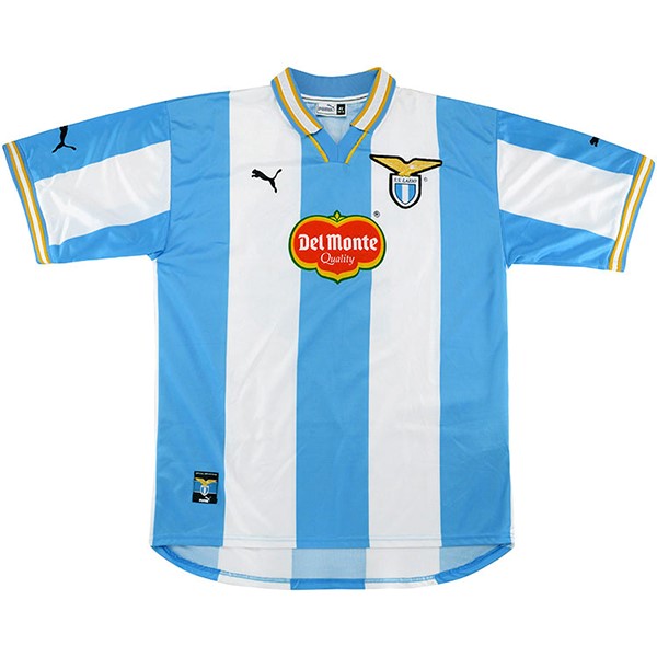 Tailandia Camiseta Lazio Replica Primera Ropa Retro 1999 2000 Azul Blanco